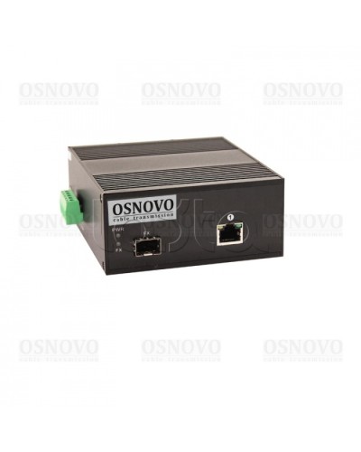 Медиаконвертер Gigabit Ethernet с поддержкой PoE OSNOVO OMC-1000-11HX/I в Калуге Медиаконвертеры Pintop.ru