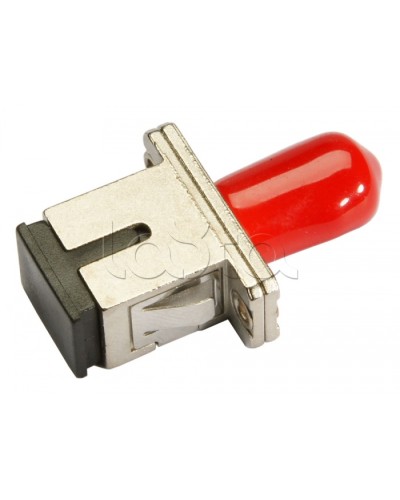 Соединитель проходной ST-SC, MM(для многомодового кабеля), simplex Cabeus ST-SC-MM в Калуге Проходные адаптеры и розетки оптические Pintop.ru