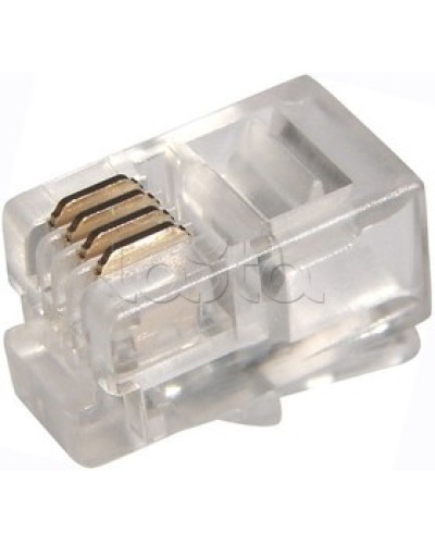 Джек телефонный 4P4C (100шт/уп) REXANT 05-1001 в Калуге Коннекторы Pintop.ru