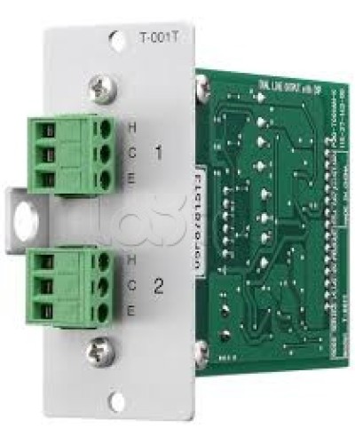 Модуль выходной 2-mic/line с DSP-процессором TOA T-001T в Калуге Системы оповещения и трансляции TOA Pintop.ru