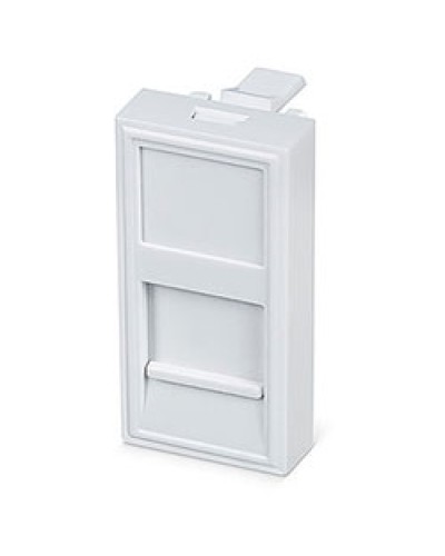 Вставка 45x22,5 (Mosaic) для 1 модуля формата Keystone Jack (FP-22,5-1M) Пожтехкабель СКС (202-030) в Калуге Модули Keystone Pintop.ru