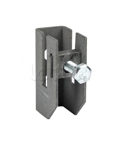 Держатель для полосы толщиной до 8мм с фикс. болтом, HZ EKF PROxima (lp-d2312) в Калуге Монтажные материалы Pintop.ru