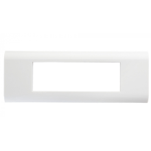 Рамка горизонтальная французский стандарт 6 модулей 45 × 22,5 мм, белый Eurolan (16M-00-26WT)