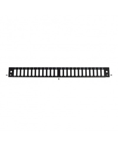 Панель лицевая для выдвижной оптич. полки, 24 SC Duplex/24 LC Quadra, черный Datarex DR-546145 в Калуге Патч-панели Pintop.ru