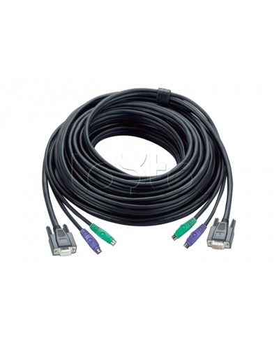 КВМ-кабель с интерфейсами PS/2, VGA (20м) ATEN 2L-1020P в Калуге Видеоусилители, Модуляторы, Делители Pintop.ru