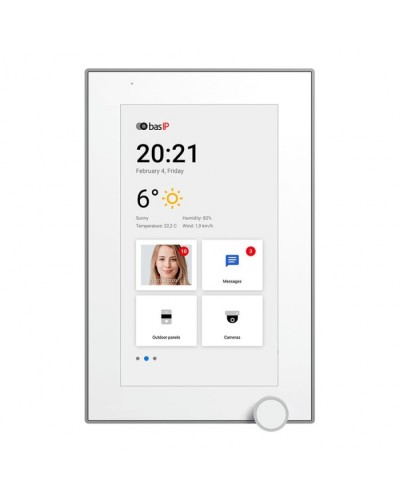 IP-видеодомофон BAS-IP AZ-07L WHITE в Калуге Абонентские IP устройства Pintop.ru