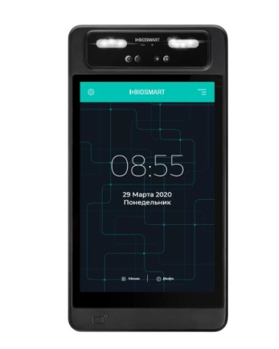 Терминал для биометрической идентификации по геометрии лица BioSmart QUASAR-MFR в Калуге Контроллеры Pintop.ru