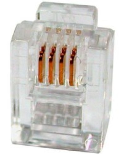 Разъем телефонный RJ11 (6P4C) Cabeus в Калуге Коннекторы и разъемы Pintop.ru