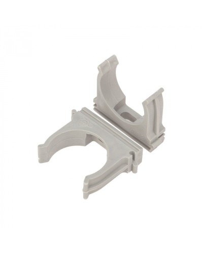 Крепеж-клипса для труб д.25мм, цвет серый Cabeus (CF25-GY) в Калуге Держатели, клипсы, скобы Pintop.ru