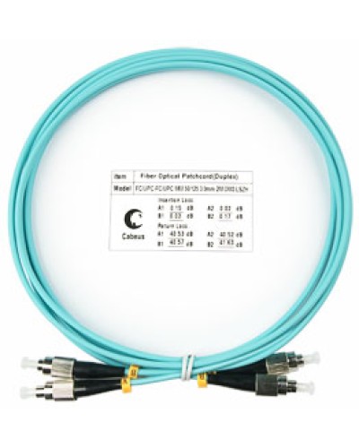 Шнур оптический duplex FC-FC 50/125 mm OM3 1,5м LSZH Cabeus FOP-50-FC-FC-1,5m в Калуге Патч-корды и пигтейлы Pintop.ru