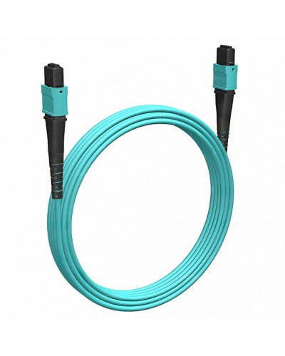 Кабельная сборка MPO(F) -MPO(F)-12 волокон 50/125 OM3, 10 m Cabeus (FOP-50-OM3-12-MPO(F)-12-MPO(F)-B-10m) в Калуге Кабельные сборки (оптические) Pintop.ru