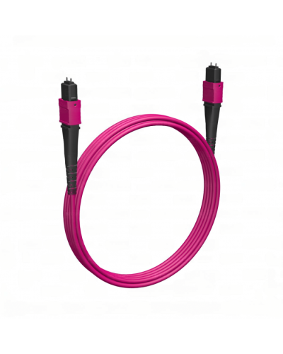 Кабельная сборка MPO(M) -MPO(M)-8 волокон 50/125 OM4, 7 m Cabeus (FOP-50-OM4-8-MPO(M)-8-MPO(M)-B-7m) в Калуге Кабельные сборки (оптические) Pintop.ru