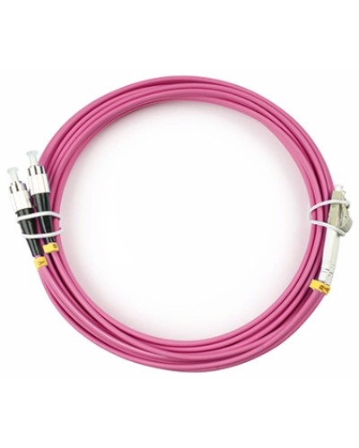Шнур оптический duplex LC-FC 50/125 mm OM4 5м LSZH Cabeus FOP-50-OM4-LC-FC-5m в Калуге Патч-корды оптические Pintop.ru