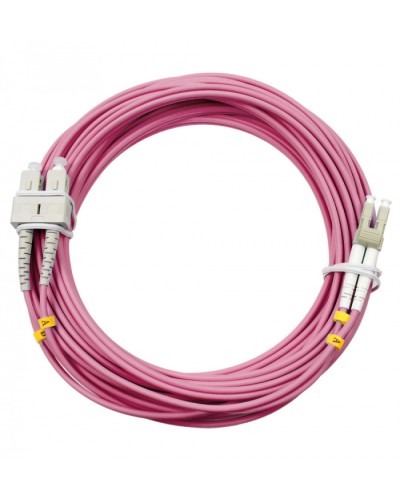 Шнур оптический duplex LC-SC 50/125 mm OM4 10м LSZH Cabeus FOP-50-OM4-LC-SC-10m в Калуге Патч-корды оптические Pintop.ru