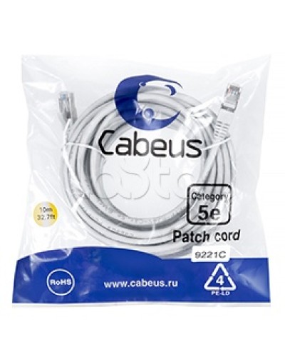 Патч-корд медный F/UTP кат.5е (20м) PVC (серый) Cabeus (PC-FTP-RJ45-Cat.5e-20m) в Калуге Патчкорды (медные) Pintop.ru