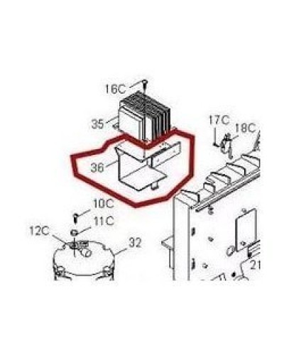 Кронштейн крепления аккумуляторов BX-P Came 119RIBX036 в Калуге Запчасти для шлагбаумов и автоматики Pintop.ru