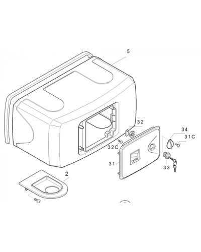 Корпус FERNI пластиковый Came 119RID122 в Калуге Запчасти для шлагбаумов и автоматики Pintop.ru