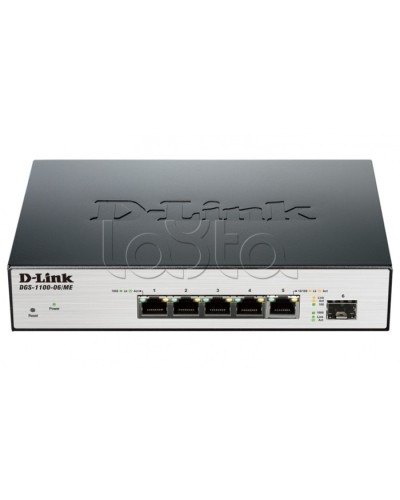 Коммутатор 6-портовый D-Link DGS-1100-06/ME/A1B в Калуге Коммутаторы Pintop.ru
