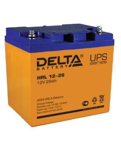 Аккумулятор свинцово-кислотный Delta HRL АКБ 12 - 26 в Калуге Электротехническое оборудование Pintop.ru