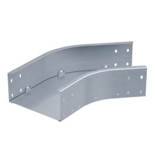 Угол горизонтальный 45 градусов 100х500, 1,5 мм, горячий цинк, в комплекте с крепежными элементами и соединительными пластинами, необходимыми для монтажа