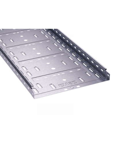 Лоток перфорированный 400х50 L3000, горячеоцинкованный DKC 35266HDZ в Калуге Кабельные лотки Pintop.ru