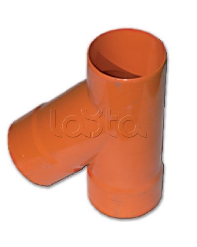 Тройник для двустенных труб одного диаметра ф63мм, 45°, полипропилен DKC 019063 в Калуге Повороты, муфты, тройники Pintop.ru