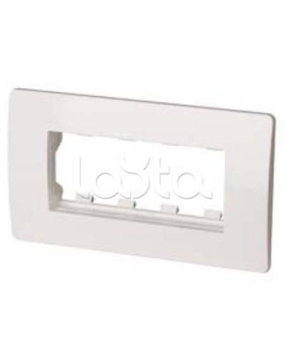 Каркас в сборе с рамкой под 4 модуля VIVA (для монтажа ЭУИ в коробки код 10143) DKC 10245 в Калуге Аксессуары для кабель-канала Pintop.ru