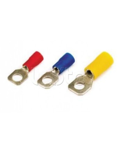 Наконечник с отверстием под винт ф5,2мм, с изолированным фланцем, для сечения провода 2,5-6,0мм2 DKC (2C5P) в Калуге Держатели, клипсы, скобы Pintop.ru