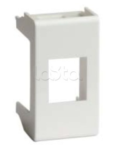 Адаптер для информационных разъемов REICHLE - DE-MASSARI, «Viva», 1 мод., белый DKC 45009 в Калуге Аксессуары для стоек и шкафов Pintop.ru