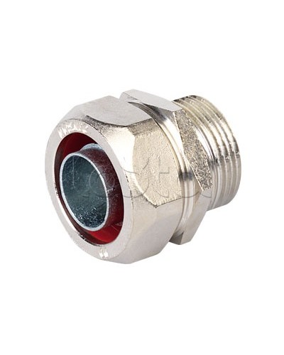 Муфта металлорукав-коробка, ф10мм, IP40/IP44/IP66/IP67, М16х1,5 наружная резьба DKC (6014-1016) в Калуге Повороты, муфты, тройники Pintop.ru