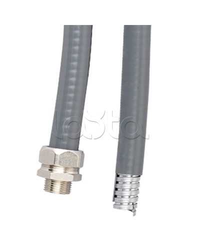 Металлорукав DN 26мм в гладкой EVA изоляции, Dвн 26,5 мм, Dнар 34,0, IP66, 25 м, цвет серый DKC 607E032 в Калуге Крепежные изделия Pintop.ru