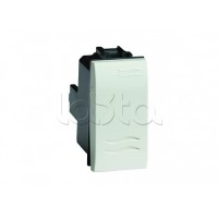 Выключатель типа кнопка, белый, 1мод. DKC 76021B