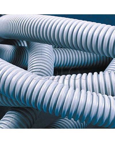 Труба гофрированная самозатухающий ПВХ 32 мм с зондом лёгкая DKC 91932 (25 м) в Калуге Труба гофрированная Pintop.ru