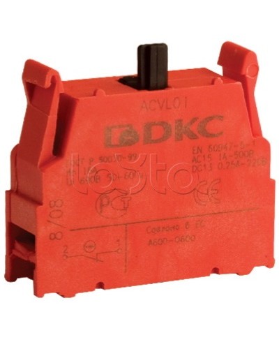 Блок контактный с клеммными зажимами (нормально-разомкнутый) DKC ACVL02 в Калуге Клеммные колодки Pintop.ru