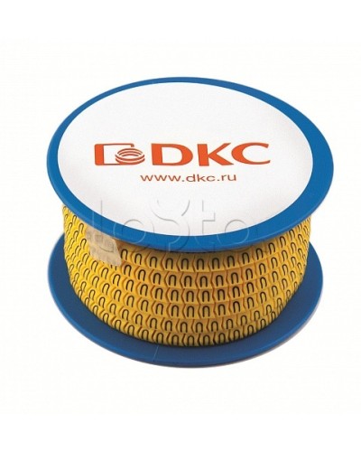 Колечко маркировочное ., 2.5-4мм. черное на желтом DKC AZO314BY в Калуге Коммутационные изделия Pintop.ru