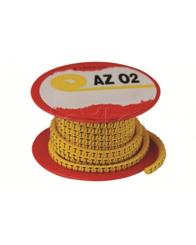 Колечко маркировочное 4, 4-8мм. черное на желтом DKC AZS404BY в Калуге Аксессуары для стоек и шкафов Pintop.ru