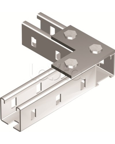 Пластина соединительная L-обр., длина 90х90 мм, 3отв., горячеоцинкованная DKC BMD1021HDZ в Калуге Крепежные изделия Pintop.ru