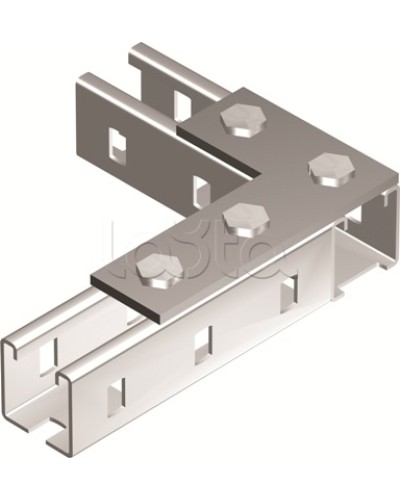 Пластина соединительная L-обр., длина 90х140 мм, 4отв., горячеоцинкованная DKC BMD1022HDZ в Калуге Аксессуары для лотков Pintop.ru
