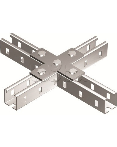 Пластина соединительная Х-обр., горячеоцинкованная DKC BMD1041HDZ в Калуге Аксессуары для лотков Pintop.ru