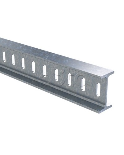 Профиль I-образный 50х100, L2000, толщ.4,5 мм, горячеоцинкованный DKC BPM5020HDZ в Калуге Аксессуары для стоек и шкафов Pintop.ru