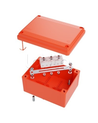 Коробка пластиковая FS с гладкими стенками и клеммниками DKC IP56 100х100х50мм FSB10404 в Калуге Распределительные коробки Pintop.ru