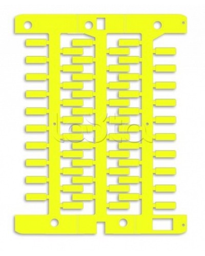 Маркировка для провода, жесткая, для трубочек. 4х12мм. Желтая DKC NUT12Y в Калуге Крепежные изделия Pintop.ru