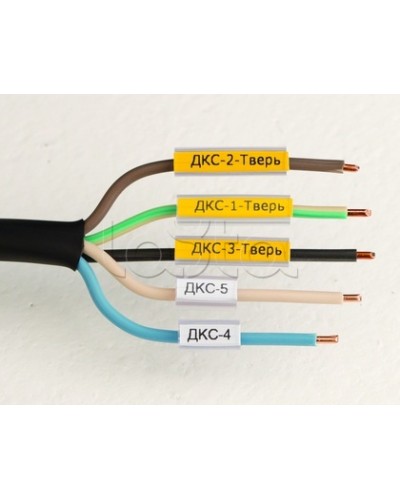 Маркировка для провода, гибкая, для трубочек. 4х10мм. Белая DKC NUTFL10 в Калуге Крепежные изделия Pintop.ru