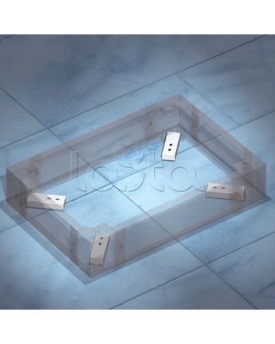 Комплект пластин для фиксации цоколя к полу DKC R5KFP01 в Калуге Полки для шкафов и стоек Pintop.ru