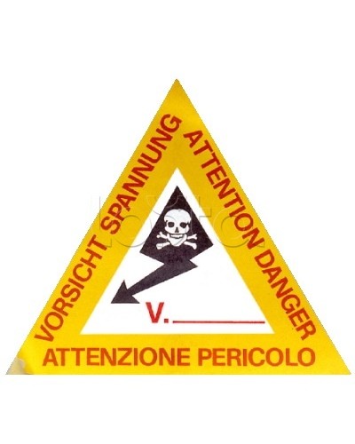 Предупреждающая табличка 120мм DKC ZTA002 в Калуге Аксессуары для лотков Pintop.ru