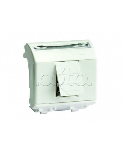 Ком.роз. RJ45 кат.6 экран., 8P8C, Brava, белая, 2мод DKC 76669B в Калуге Крепежные изделия Pintop.ru