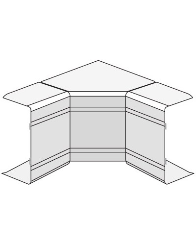 Угол внутренний изменяемый (70-120°) NIAV 120х40 мм DKC 01726 в Калуге Аксессуары для кабель-канала Pintop.ru