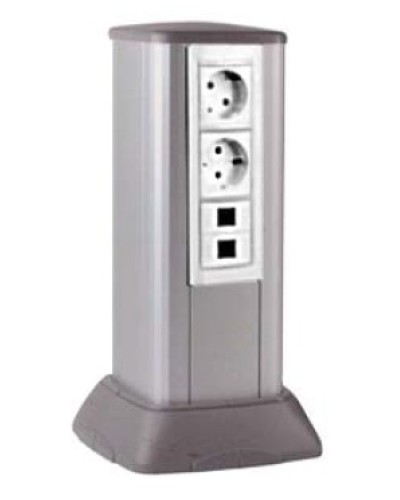 Миниколонна алюминиевая, 0.35м, цвет чёрный DKC 19533 в Калуге Коммутационные изделия Pintop.ru