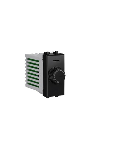 Диммер поворотный Черный квадрат, Avanti, 16A, 1 мод. DKC 4402131 в Калуге Аксессуары для стоек и шкафов Pintop.ru