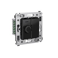 Диммер поворотный в стену, "Avanti", "Черный квадрат" DKC 4402133